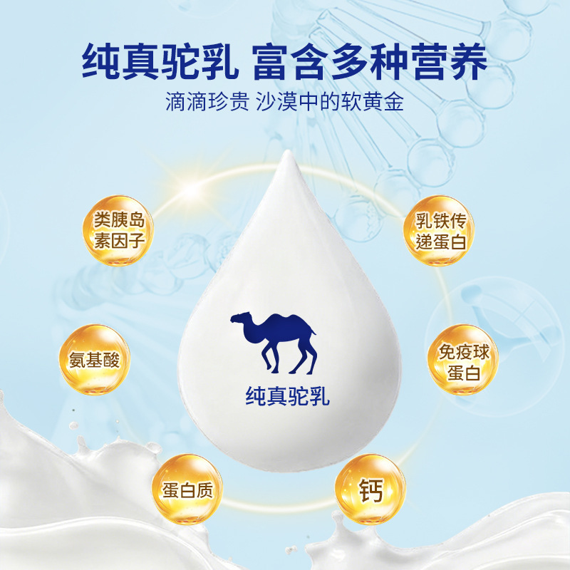 Probiotic High Calcium Camel Milk Nutritional Powder 1000g Xinjiang Pure Camel Milk Powder Sucrose-Free Middle-Aged and Elderly Camel Milk Canned