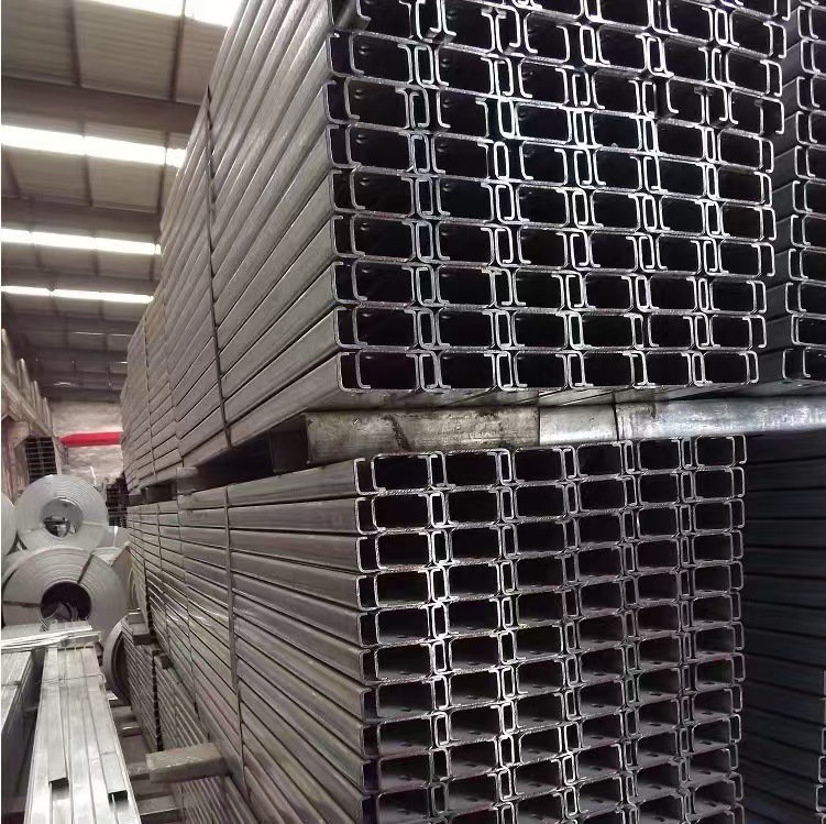 Galvanized C-Shaped Steel Channel for Photovoltaic Solar Energy Projects, Steel Structure Load-Bearing Joist, Can Be Processed into Hot-Dip Galvanized C-Shaped Steel Channel