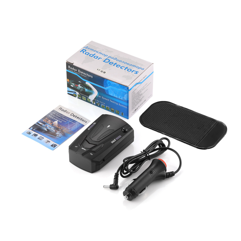 V7 Foreign Trade Electronic Radar Speed Detector, Car Electronic Radar Speed Detector, Vehicle-Mounted Mobile Radar Speed Detector, English, Russian, Thai