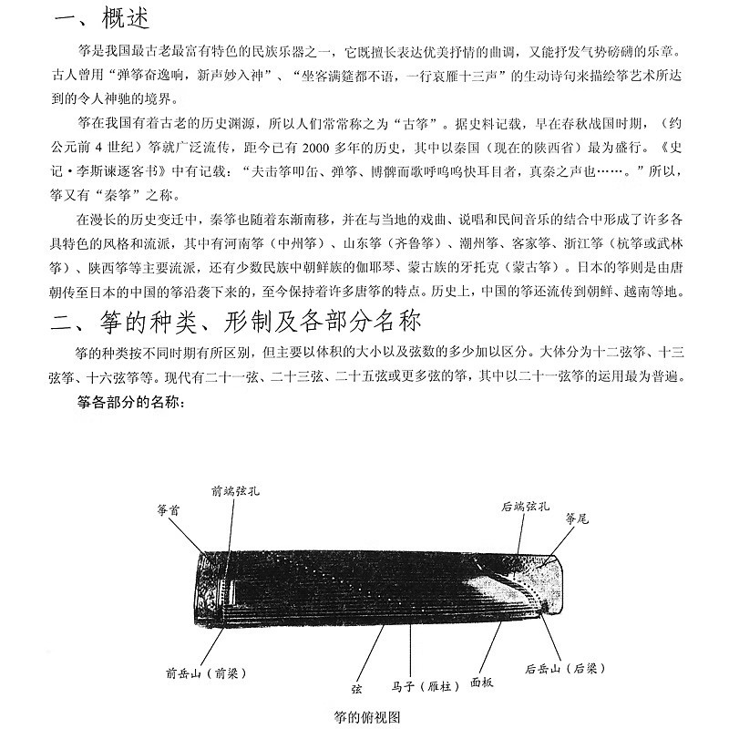 China Conservatory of Music Guzheng Level 1-6 Social Art Level Examination National General Textbook