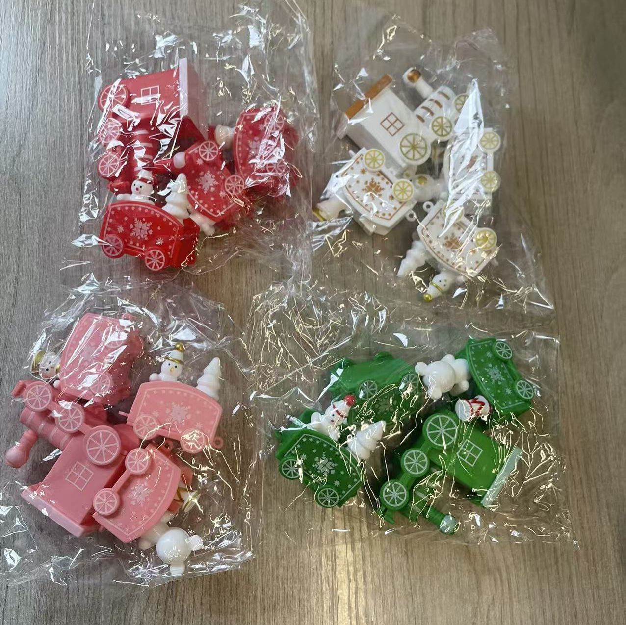 Christmas Baking Decoration Ornaments Santa Claus Train Children's Holiday Gift Birthday Cake Decoration Supplies