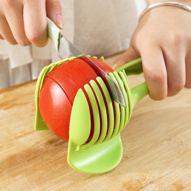 Fruit Slicer Fixed Clip Tool Cut Lemon Cut Egg Potato Tomato Fruit Manual Kitchen ABS