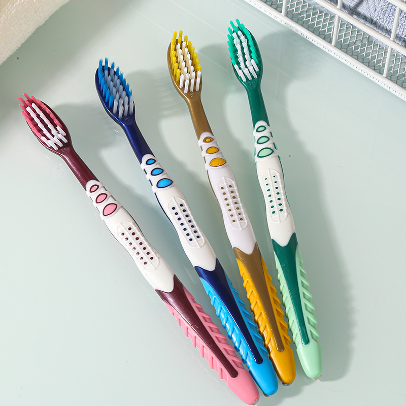 Toothbrush for Adults with Strong Cleaning Power, Family Pack, Convenient Travel Pack for Couples, Snakeskin Style, Adult Hard-Bristled Brush