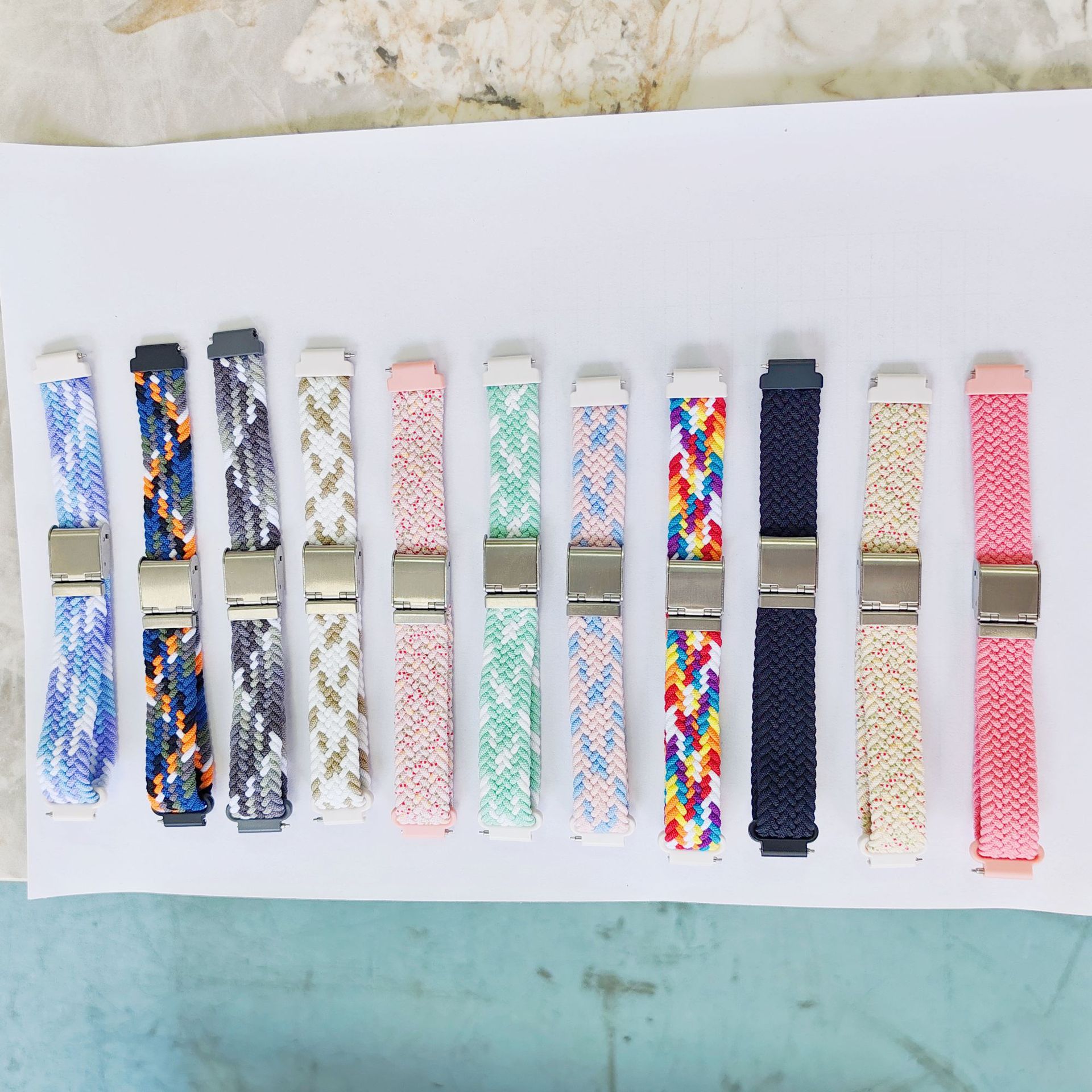 Нейлоновый плетеный ремешок для часов для Xiaomi Bracelet Huawei 12mm Модный Быстрая установка Быстрое снятие Популярная продажа