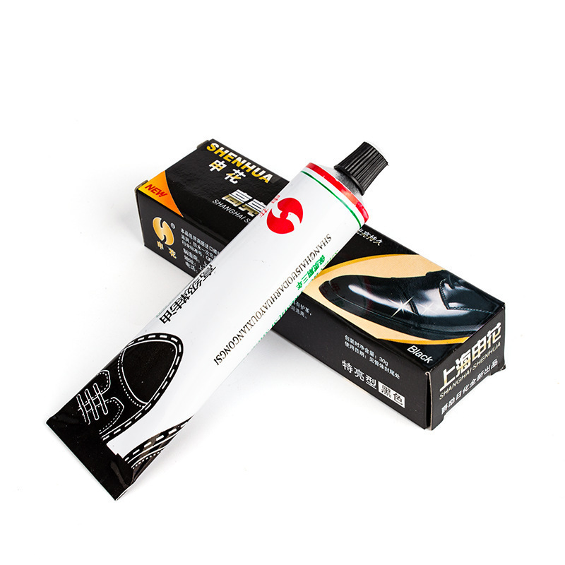 High-Quality Shoe Polish Shenhua Wholesale Leather Shoe Maintenance Oil Leather Care Nourishing Cream Shoe Wax Black Brown Colorless Shoe Polish Ha
