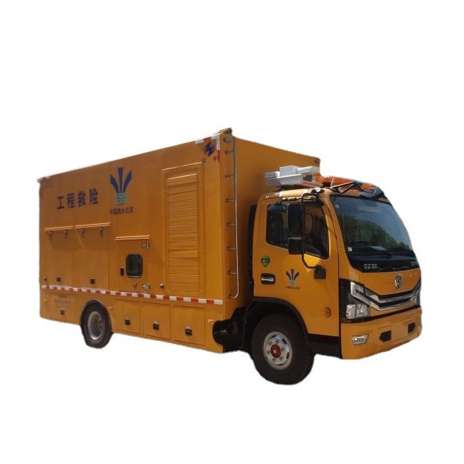 Large Vehicle-Mounted Car Rescue Emergency Drainage Power Generation Rescue Vehicle Portable Submersible Pump Vacuum Auxiliary Self-Priming Pump