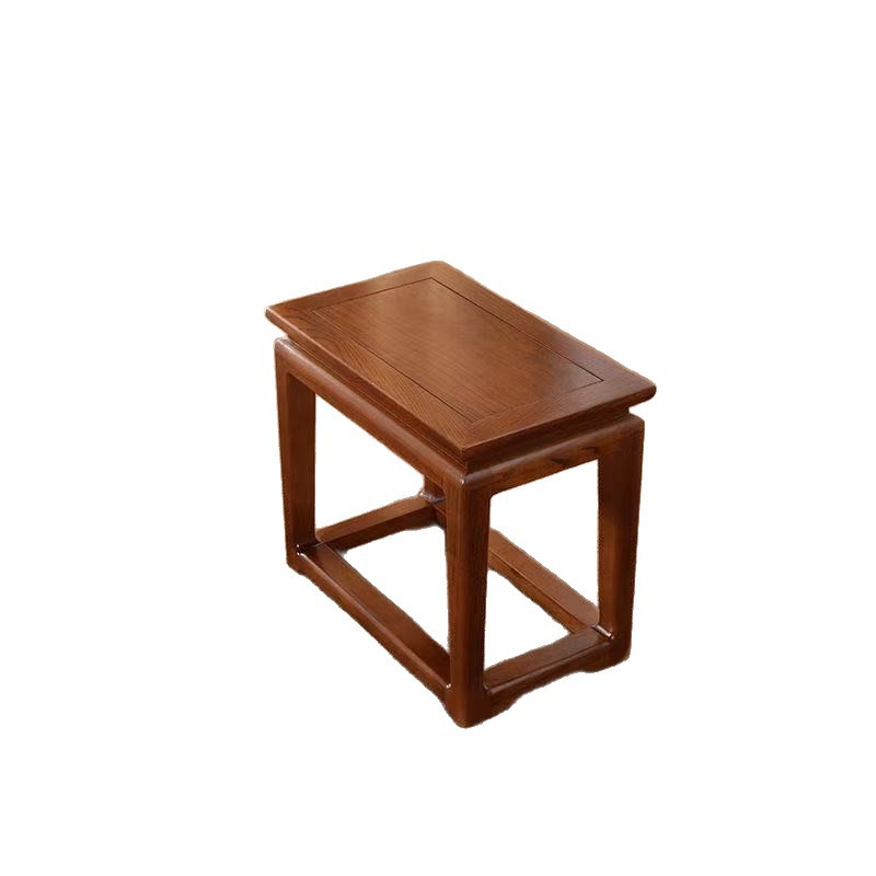 Old Elm Zen Guqin Table and Stools, New Chinese Tea Art Table, Simple Antique Solid Wood Guzheng Chinese Calligraphy Table and Chairs