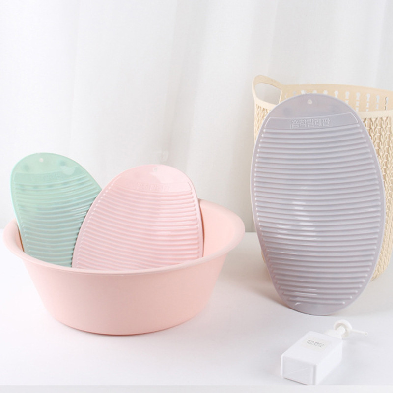 Folding Clothes Wash Board for Lazy People Household Clothing Small Washing Board Plastic Folding Soft Wash Socks Underwear