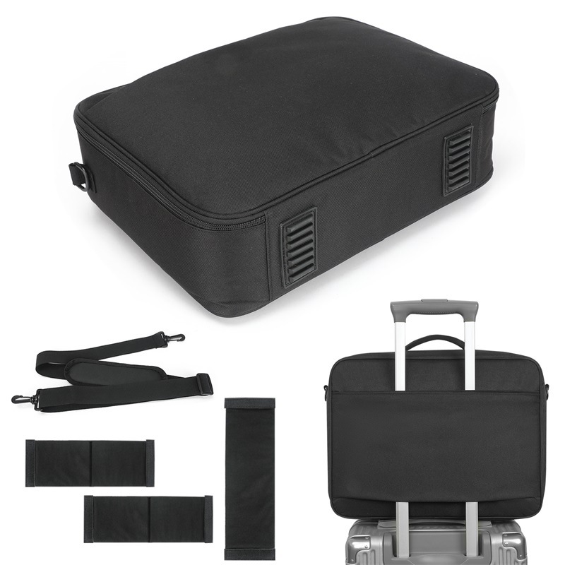 Bsci Cross-Border Manufacturer Hot-Selling Fashion Projector Cosmetics Bag Shoulder Portable Office Projector Bag Handbag