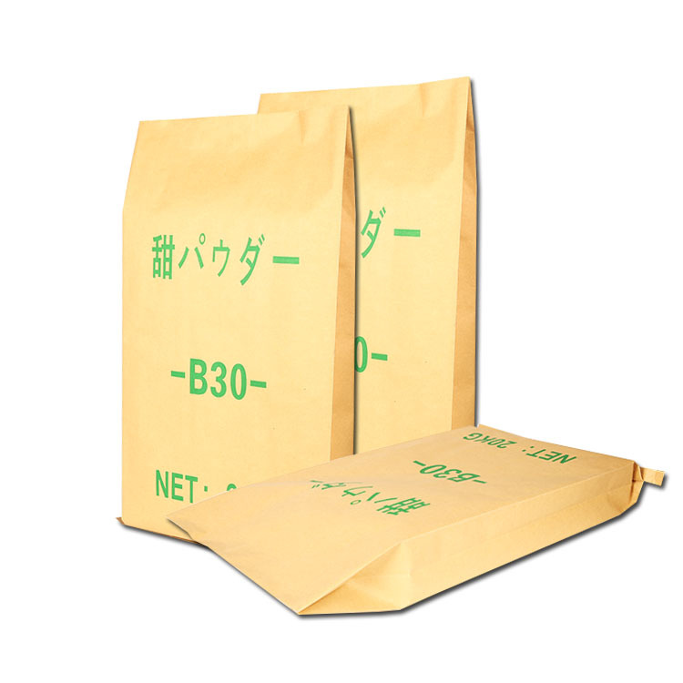 Food Packaging 20kg 25kg Sweet Powder Paper Plastic Composite Bag Kraft Paper Woven Bag