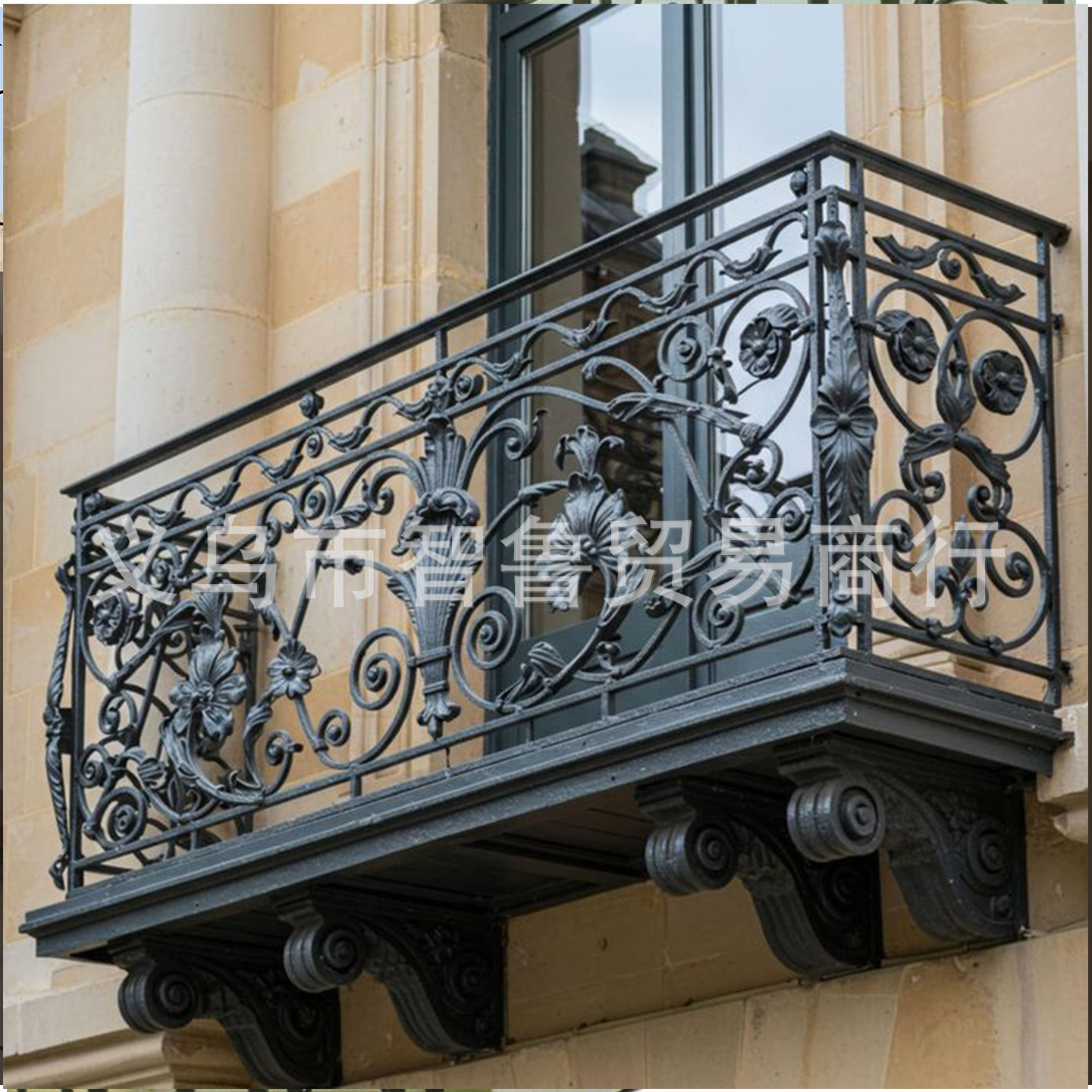 Чисто ручная кованая железная лестница, массивные кованые перила в европейском стиле, комплектующие для перил