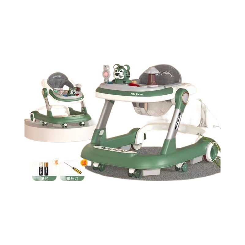 Baby walker anti-o-leg three-in-one baby walker 6-18 months foldable anti-rollover walker