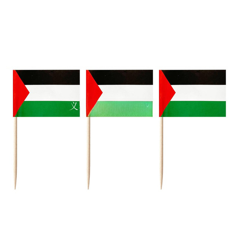 Palestinian toothpick flag in stock fruit cake Steak Pizza stick toothpick flag in stock printable logo