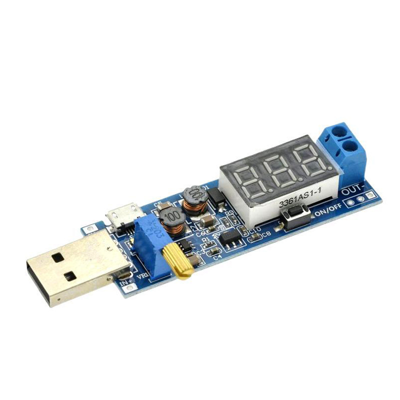Dc-Dc USB Boost Power Supply Voltage Regulator Module 5V to 3.3V 9V 12V 24V Desktop Power Supply Module