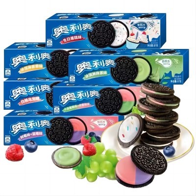 Oreo Sandwich Biscuits 97g Classic Original Multi-Flavor Casual Snack Snack Food Whole Box Wholesale 24 Boxes