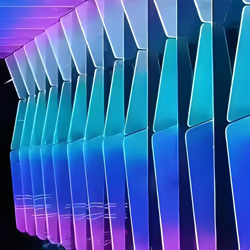 Diffusion plate light guide plate reflective paper three-piece finished lamp bar hotel colorful control light guide plate ceiling lamp