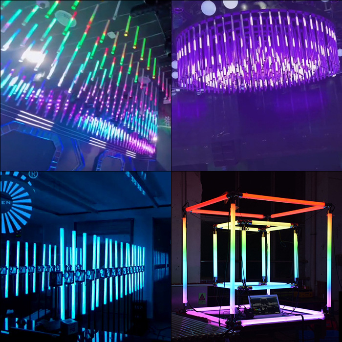 Mai Jazz Dc24V Low Voltage 5050 Double Panel Magic Light with 360 Degree Luminous Full Color Led Colorful Cloud Tube