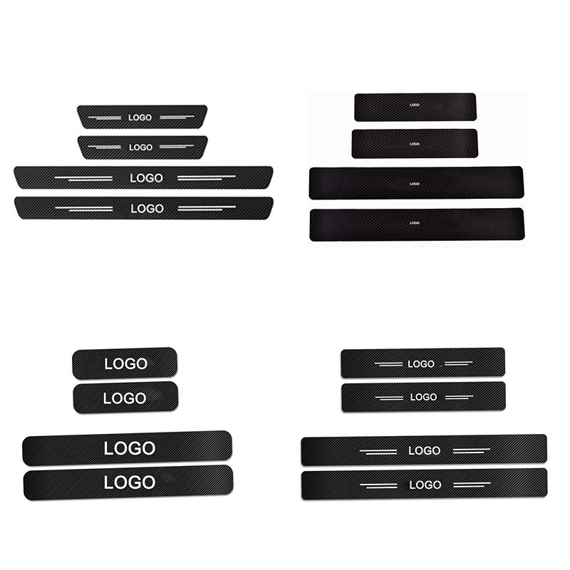 Запчасти для интерьера автомобиля с Amazon Aliexpress приветственная декоративная полоска педали из углеродного волокна кожаный порог двери