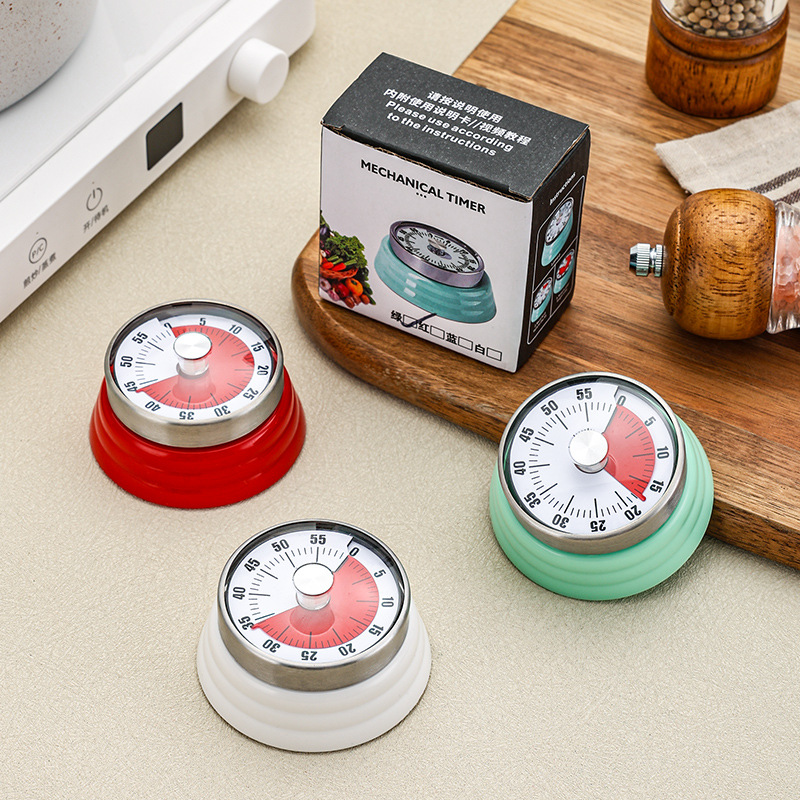 Таймер из нержавеющей стали, кухонный будильник, напоминание для студентов, управление временем, громкий звуковой секундомер