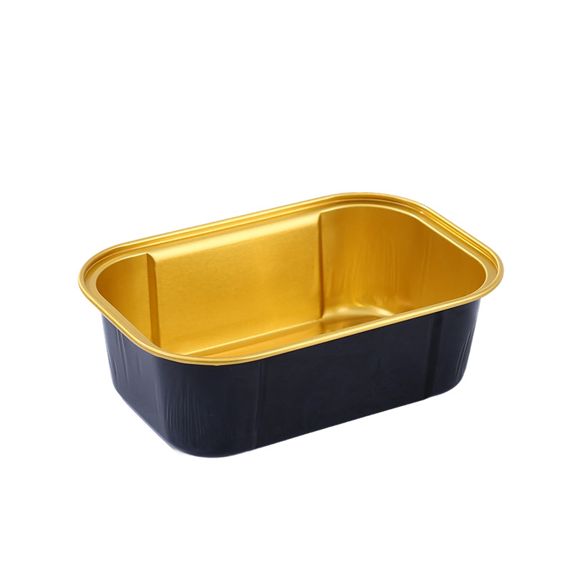 Foreign Trade Thickeneded Aluminum Foil Box Baking Aluminum Foil Box Air Fryer Tinfoil Aluminum Foil Bowl Pudding Cup Oven Basque