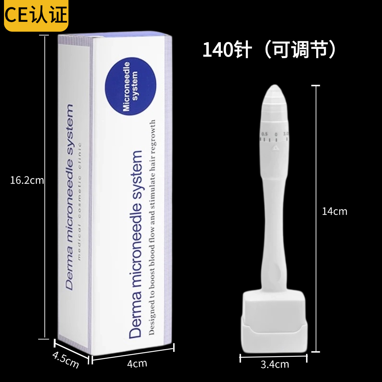Одноразовая игла для прокола кожи Cross-Border Amazon, 140-игольчатая штамп-стиль, микронедли для кожи головы