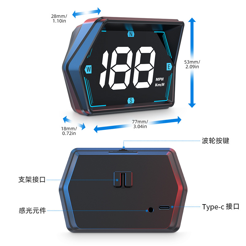 G20 car new car universal GPS speed meter HUD head-up display non-destructive installation source manufacturer