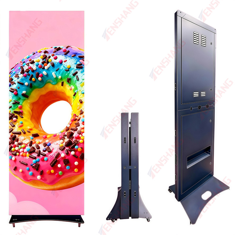 Factory Customized Waterproof Led Advertising Screen Gob Module Foldableing Splicing Screen P1.53-P3 Outdoor Mobile Publicity Screen