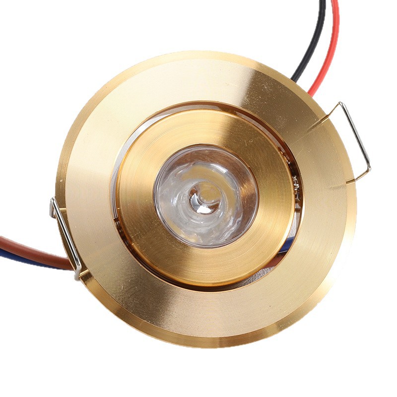 Led Small Recessed Spotlight with Opening of 45mm 4.5cm Mini 1W Adjustable Display Cabinet Small Downlight Wine Cabinet Bull's Eye Lamp