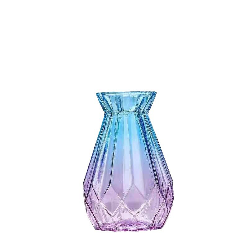 Cross-Border Supply of Glass Vases, Origami Vases, Dried Flower Vases, Nordic Style Gradient Vases, Decorations, Living Room Decorations
