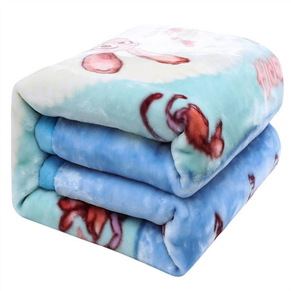 Baby Blanket Double-Sided Velvet Double-Layer Thickened Cloud Blanket Children's Autumn and Winter Blanket Kindergarten Quilt
