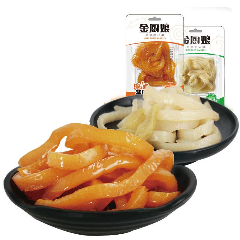 Chef Niang Soak Marinated Pig Skin 28g Multi-flavor Pig Skin Pickled Pepper Pig Skin Snacks