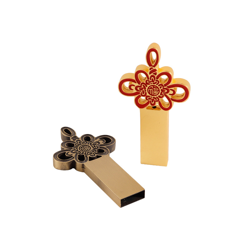 Chinese-Style USB Flash Drive Shell Processing, Personalized Zinc Alloy Hardware, Neutral L0G0 Metal Product Customization Manufacturer