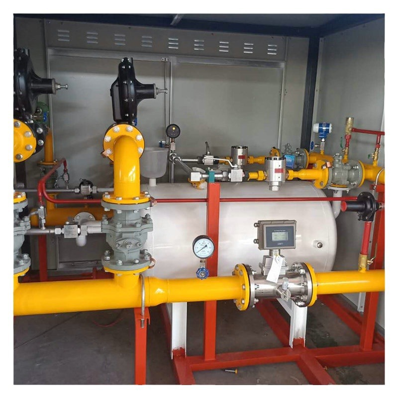 Gas CNG pressure regulating metering skid gasifier regulator CNG pressure regulating box meets the specifications