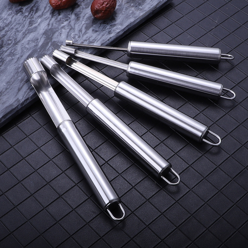 Stainless steel fruit corer apple kernel separator corer hawthorn jujube apple corer wholesale