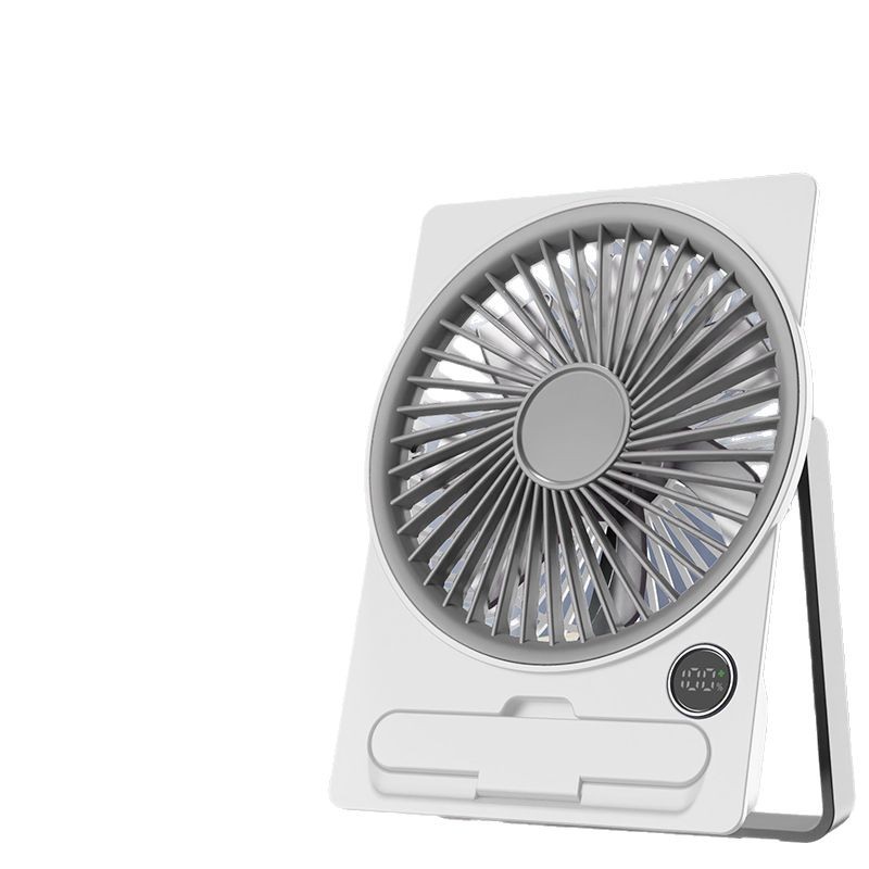Ultra-thin explosive large wind portable fan desktop small fan can be hung can be silent fan office home bedroom