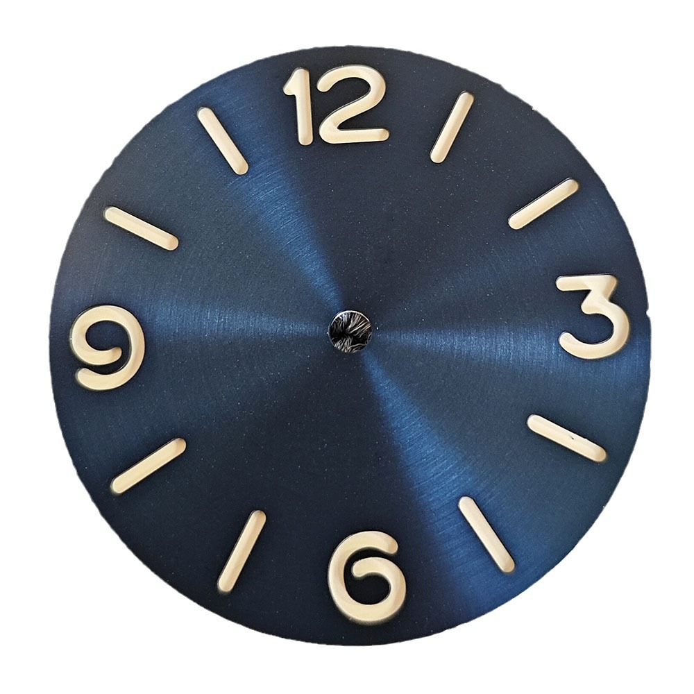 38.8MM Pilot Dial Watch Literal Accessories Green Luminous Fit ETA6497/ST3600 Manual Movement