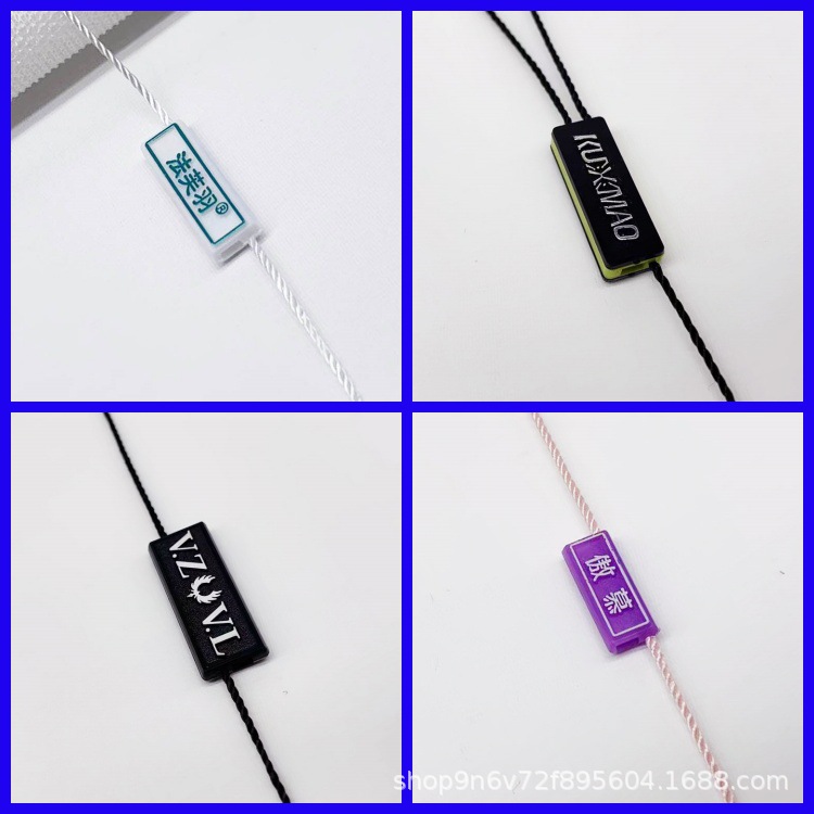 Clothing double gilding glue drop hanging grain custom plastic hanging rope ribbon custom LOGO lettering hanging grain custom