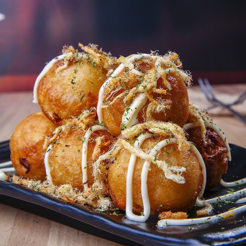 Postage nail a quick-frozen octopus balls 1kg/40 heated instant fried snacks Japanese octopus balls