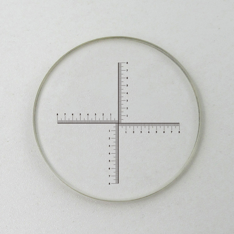 Microscope eyepiece micrometer objective lens cross scale ruler DIV = 0.1mm reticle FH808 Universal