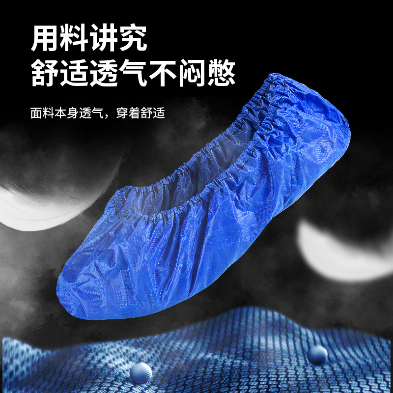 Taifeng waterproof cloth shoe cover men's and women's pvc overshoes non-slip increased thickening wear-resistant waterproof shoe cover for repeated use