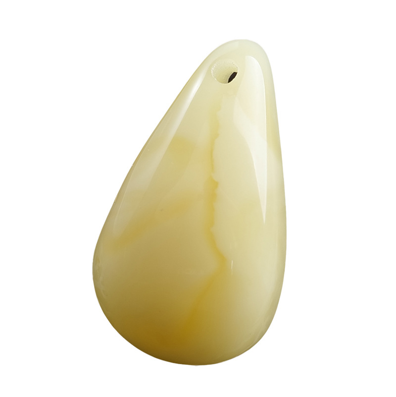 Authentic Pure Natural White Beeswax Beads, Buddhist Prayer Beads, High-Quality Russian Material, Chicken Oil Yellow Amber Pendants, Accessories Wholesale