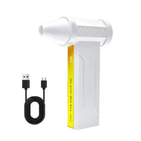 Outdoor Handheld Fan Camping USB Powerful Fan Brushless Motor Mini Turbo Fan Blowing Snow Blowing Sand Cross-Border