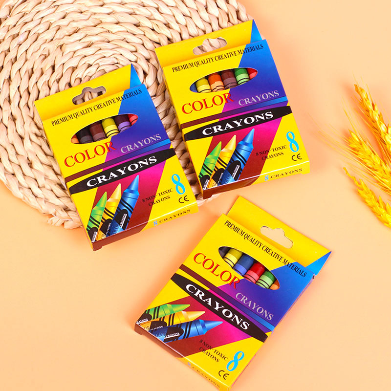 6/8/12/24 Color Children's Painting Crayon Color Graffiti Supplies Set Art Oil Painting Colorful Stick