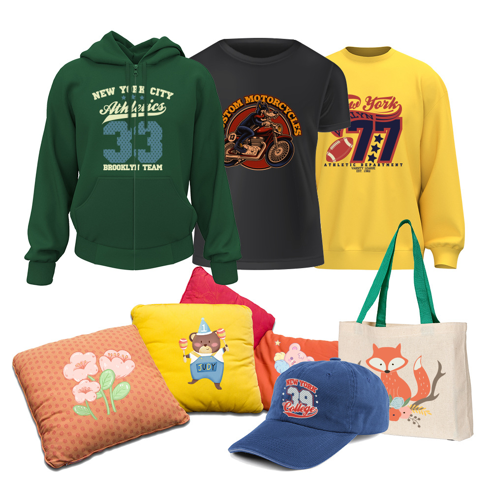 Clothing Digital Direct Injection Printing Processing Dtg White Ink Direct Injection Ready-To-Wear Cutting Clothes Dtf Heat Transfer Printing Customization