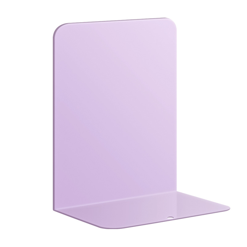 L-shaped Book Stand Simple Large Book Holder Desktop Storage Fixed Simple Bookshelf Baffle Book Partition Iron Bracket