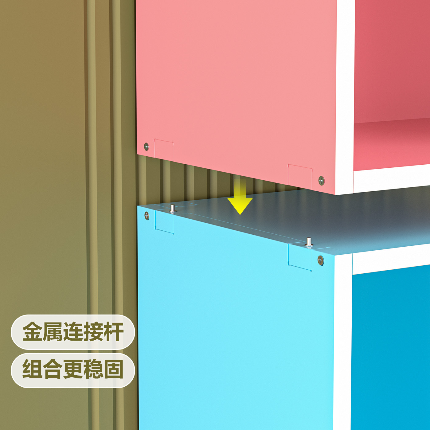 Bookcase Free Combination Grids Floor Grids Cabinet Storage Cabinet Kidsren's Room Home Creative Storage Cabinet Storage Cabinet