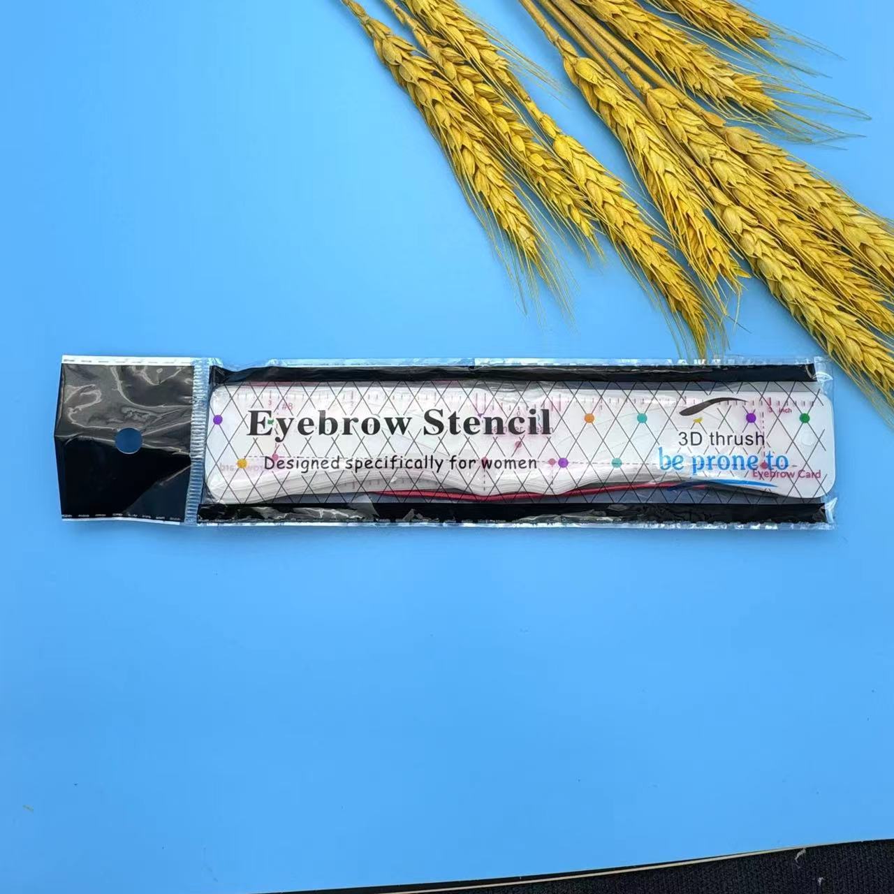 One-piece eyebrow painting wholesale tool eyebrow repair auxiliary card lazy beauty card eyebrow hair sticker strip card semi-transparent ruler