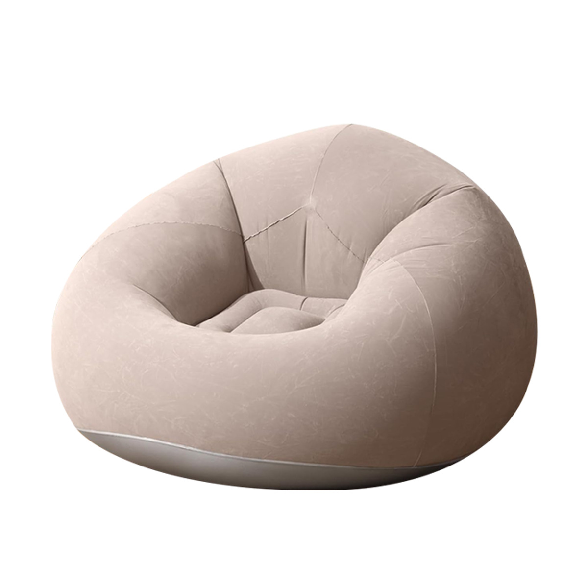 New PVC Flocking Inflatable Lazy Sofa Spherical Sofa Chair Foldable Outdoor Leisure Recliner Sofa Stool