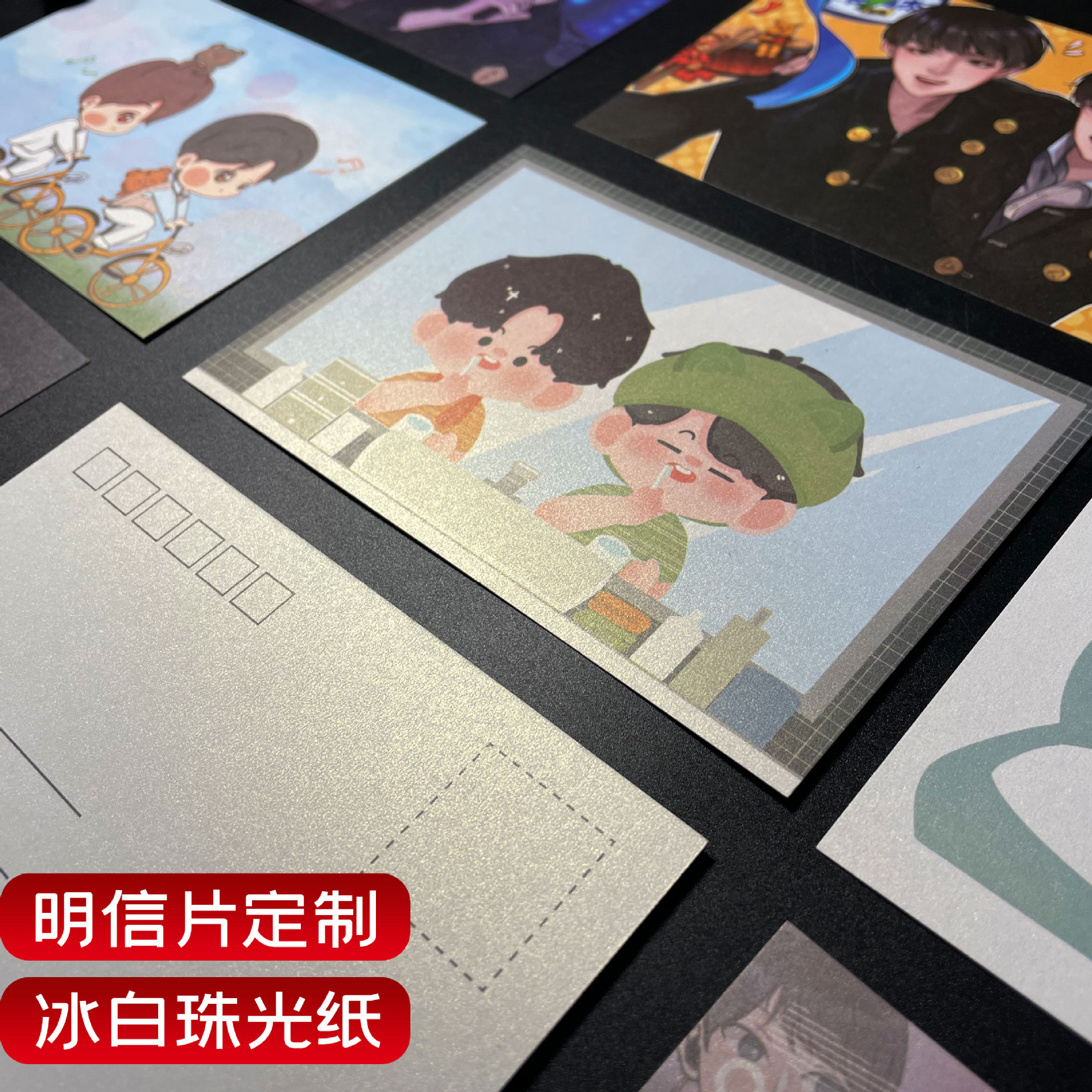 Открытка перламутровая с детскими цветами специальная бумага мультфильм анимация звезда пейзаж университетская открытка индивидуальная печать