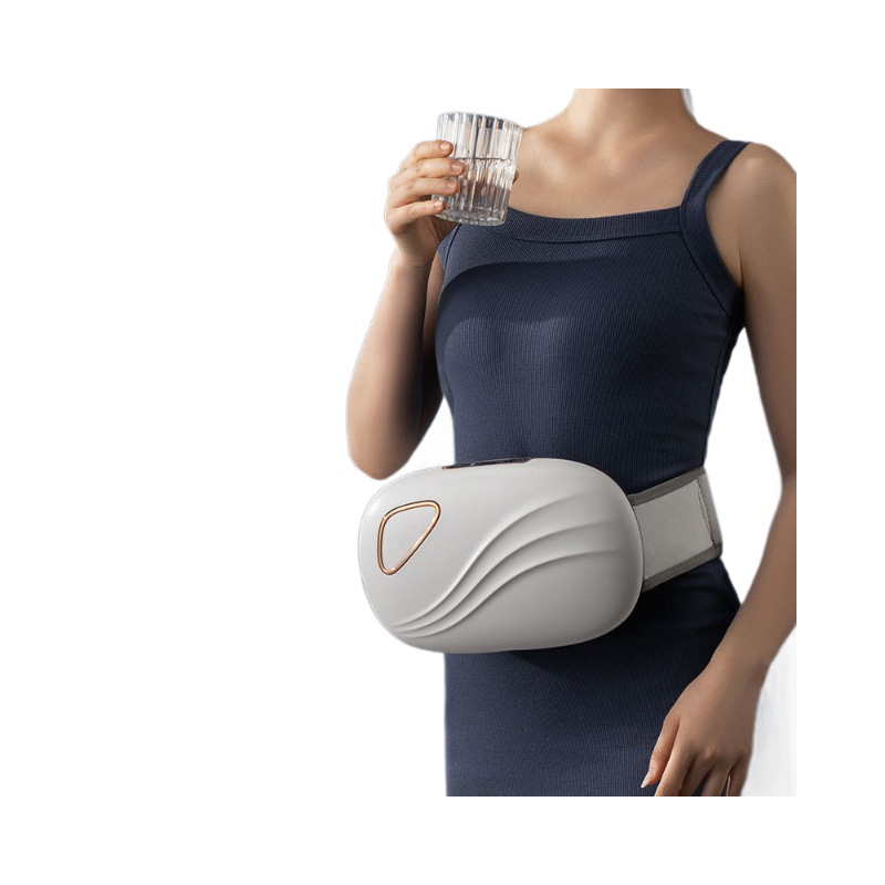 Cross-Border Automatic Stone Abdominal Massager, Moxibustion Hot Compress Abdominal Gastrointestinal Massager, USB Belly Massager Customization